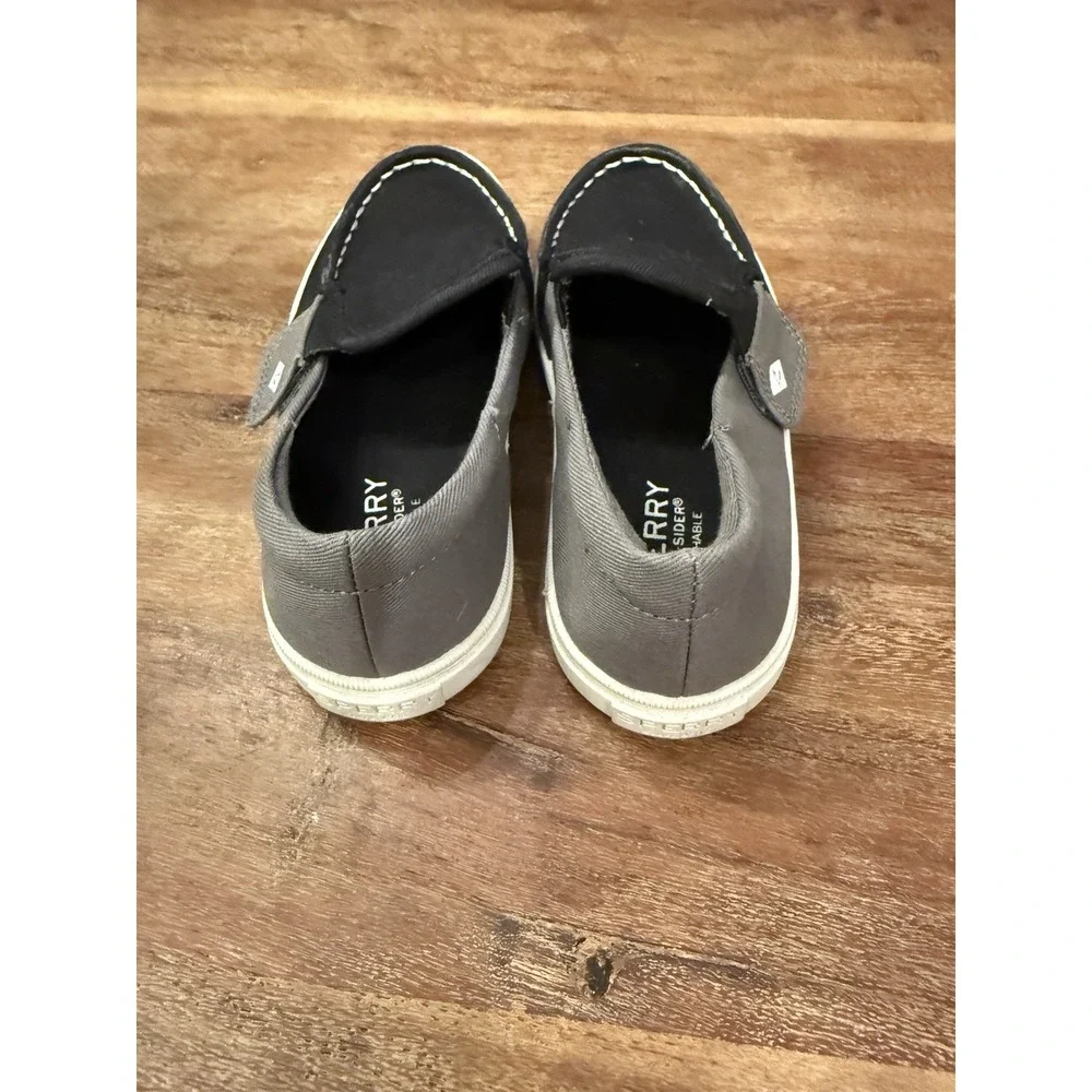 Sperry Kids Unisex‎ Salty Washable Moccasin Black/Charcoal Size 11 Little Kids